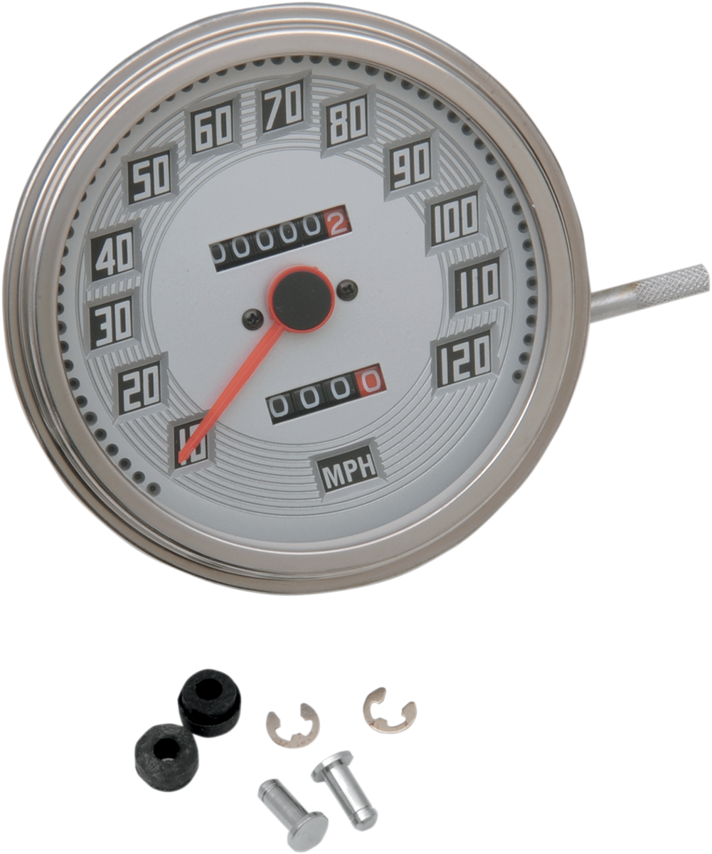 DRAG SPECIALTIES FL-Style 2240:60 Speedometer - Billet-Look Face 75695