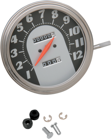 DRAG SPECIALTIES 5" MPH FL-Style 2:1 Speedometer - '62-'67 Black Face 72767M