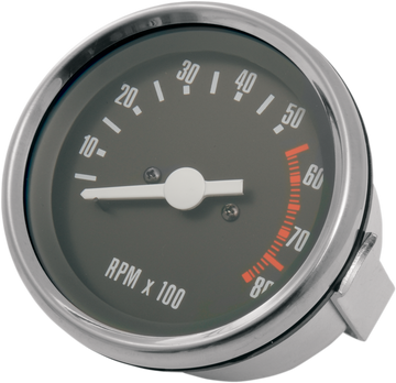 DRAG SPECIALTIES OE Style Tachometer - Stainless Steel Bezel - 2.75" Diameter 21-0901-BX-LB1