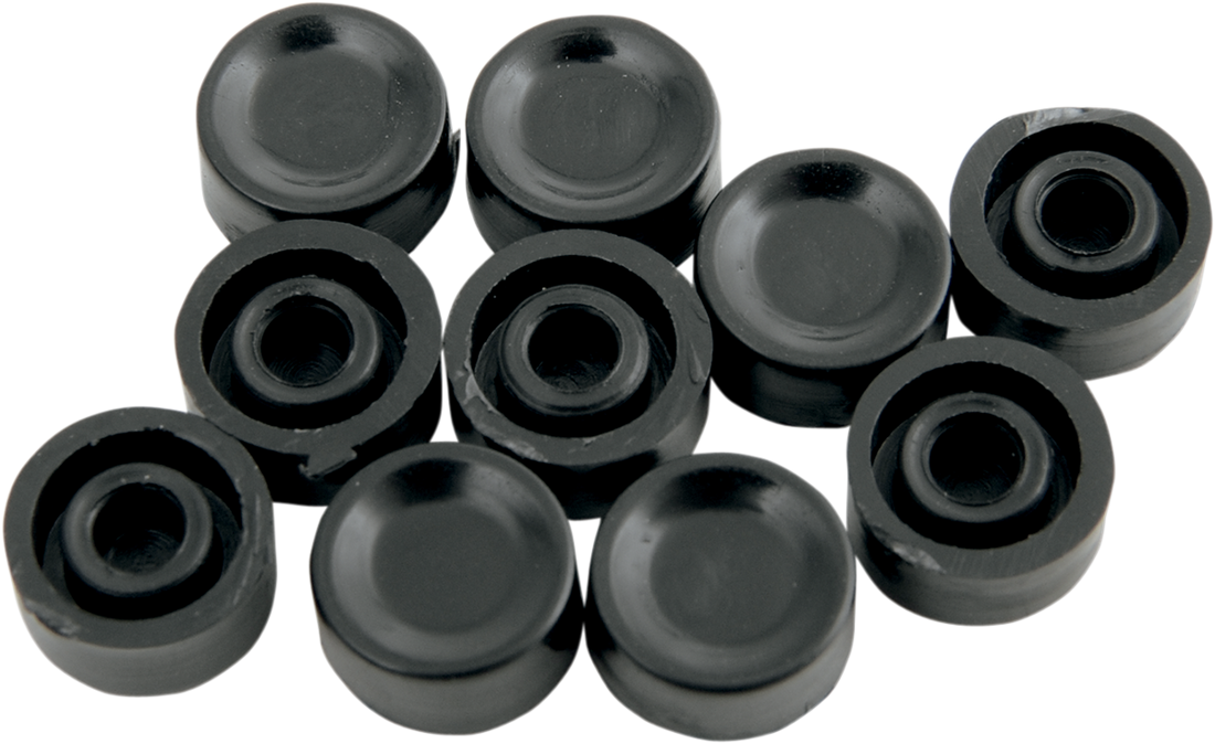 DRAG SPECIALTIES Button Cap - Horn/Start - Short - Black 26-0193-BC101