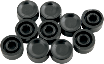 DRAG SPECIALTIES Button Cap - Horn/Start - Short - Black 26-0193-BC101