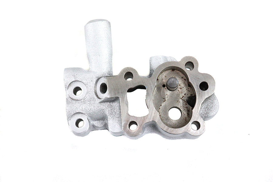 12-0456 - Knucklehead Oil Pump Body Silver by Motorshop