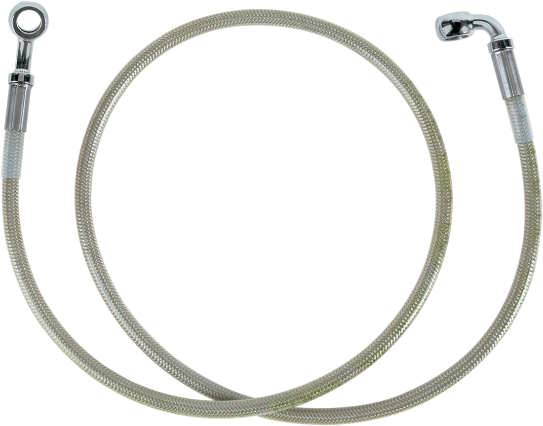 1204-2754 - DRAG SPECIALTIES Brake Line - Front (Upper) - Stainless Steel 640311