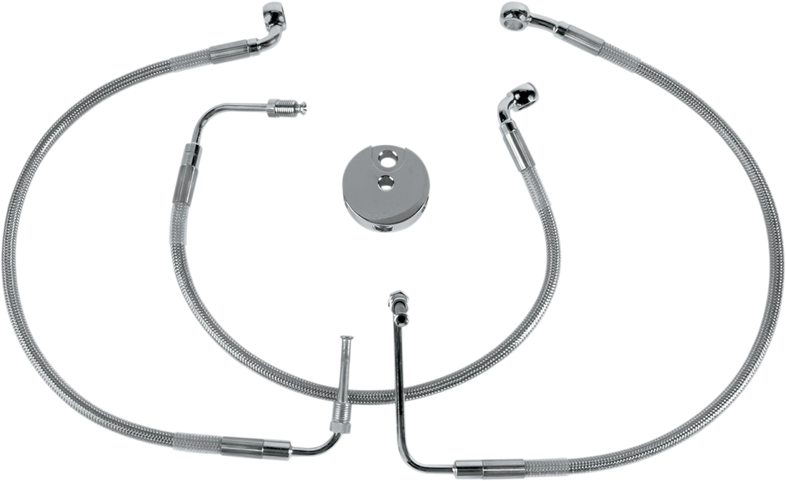 1204-2755 - DRAG SPECIALTIES Brake Line - Front (Lower/Upper) - Stainless Steel 640312