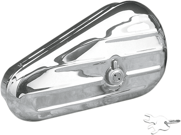 DRAG SPECIALTIES Right Teardrop Toolbox - Chrome 19224