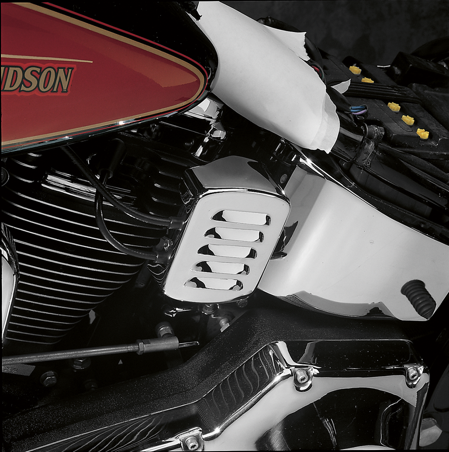 DRAG SPECIALTIES Louvered Coil Cover - Chrome - Harley Davidson 13005