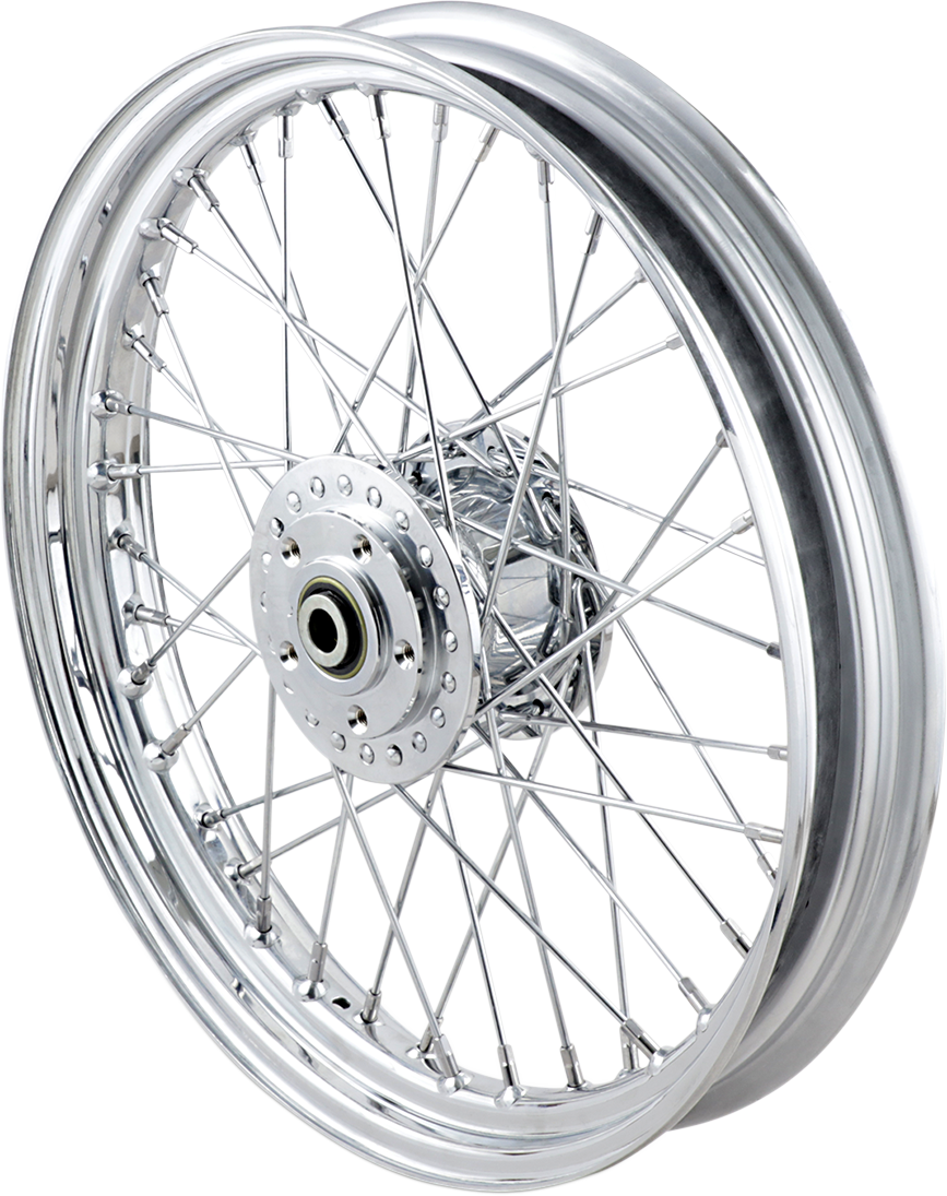 DRAG SPECIALTIES Wheel - Laced - 40 Spoke - Front - Chrome - 19x2.5 70868