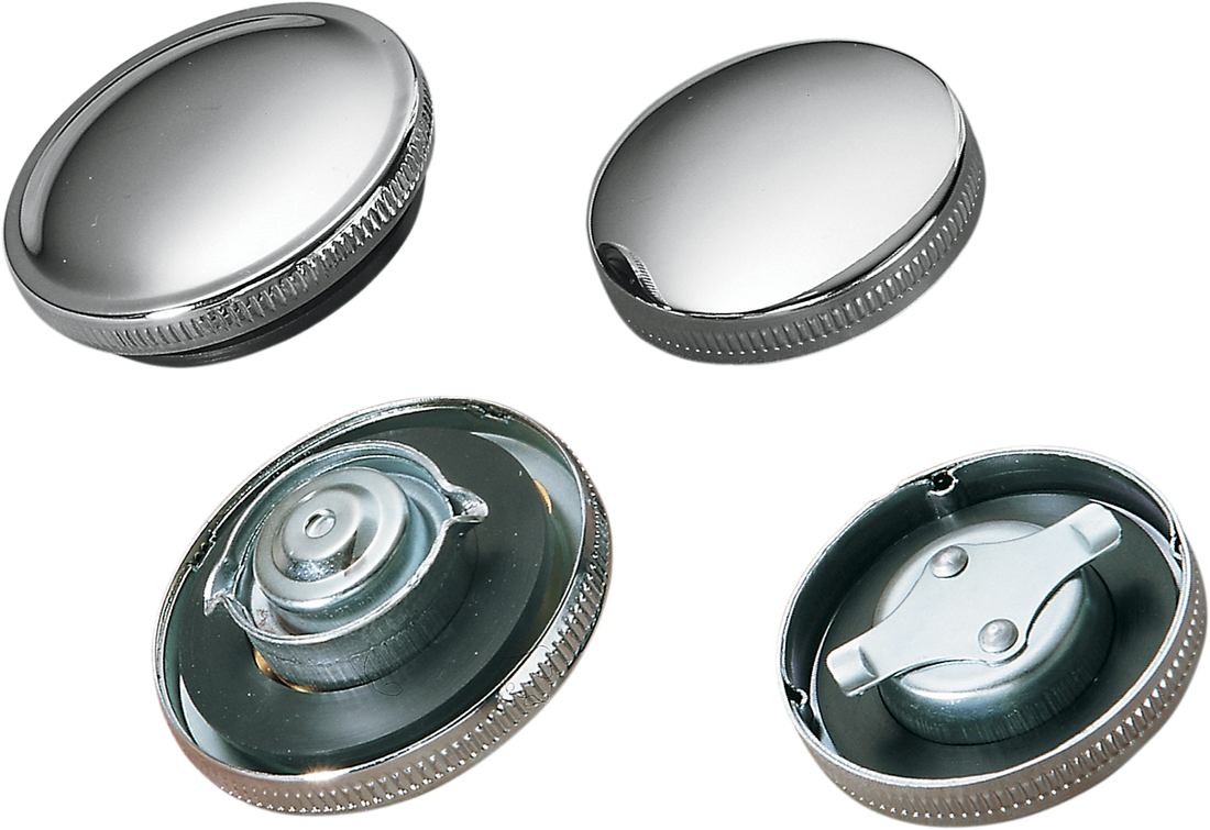 DRAG SPECIALTIES Gas Cap - Non-Vented - Chrome 011179-BC204