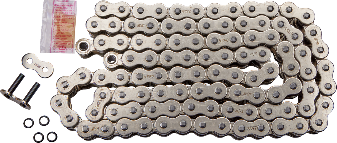 1222-0666 - DRAG SPECIALTIES 530 Series - O-Ring Chain - Chrome - 120 Links MDS530POS120L2