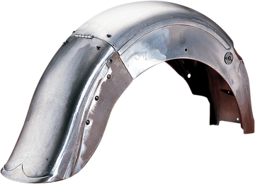 DRAG SPECIALTIES Hinged Read Fender - Raw - Steel 090016-PB-LB2