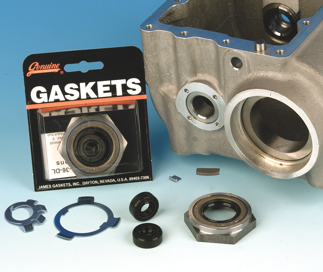 DS-194076 - JAMES GASKET Countershaft Nut with Seal - Big Twin JGI-35211-36DL