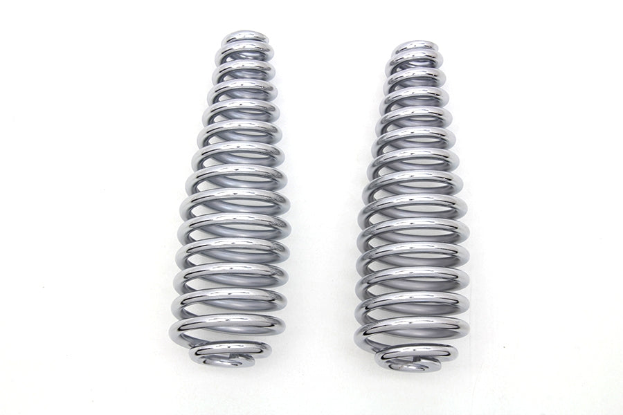 13-0661 - Chrome 6 inch Seat Spring Set by V-Twin