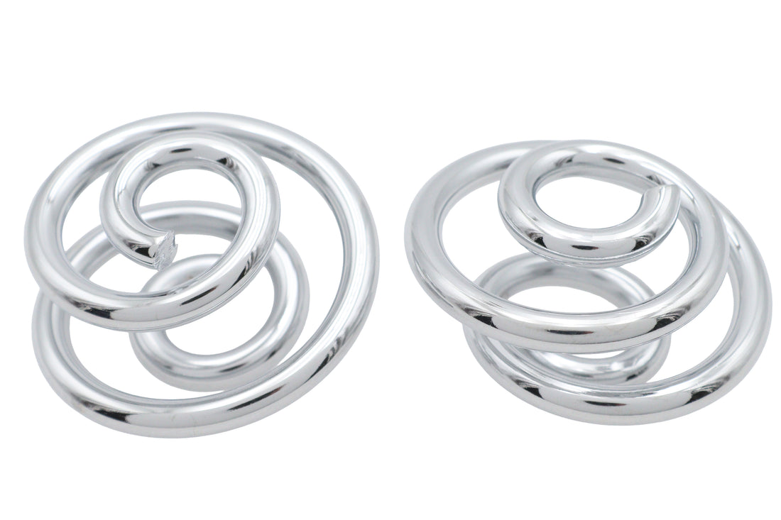 13-0742 - Chrome 1 inch Seat Spring Set by V-Twin
