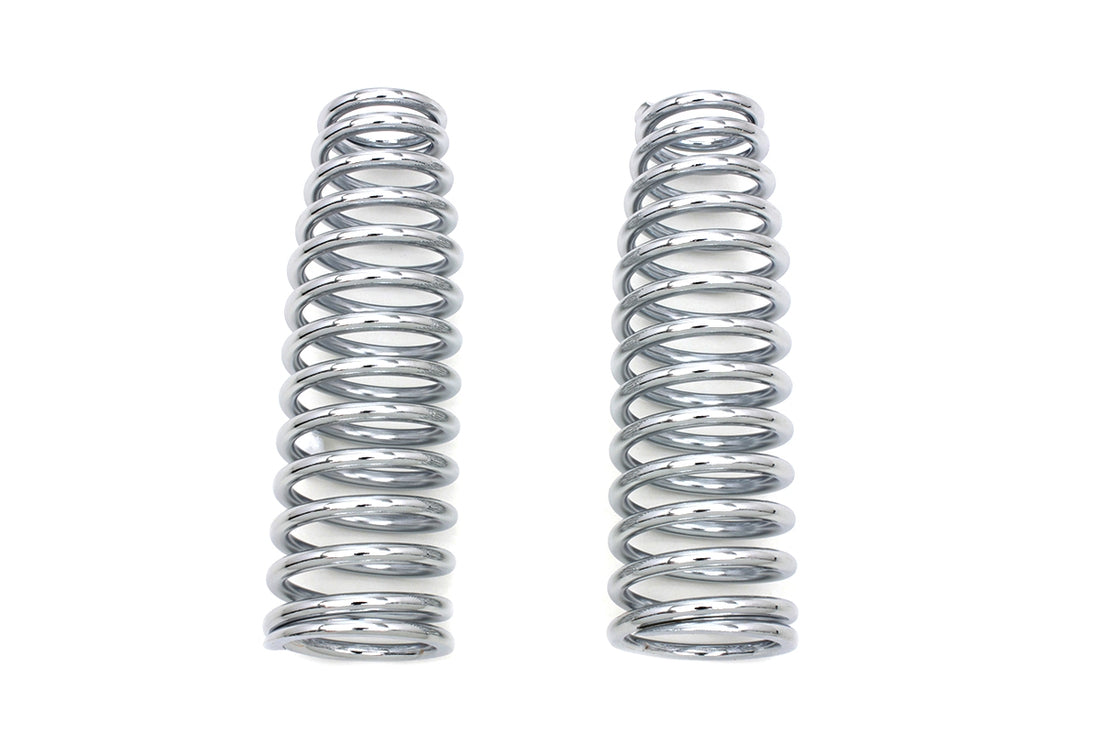 13-0935 - Chrome Upper Spring Fork Springs by V-Twin
