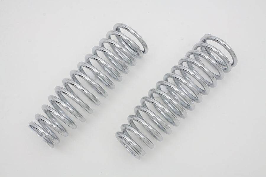13-0935 - Chrome Upper Spring Fork Springs by V-Twin