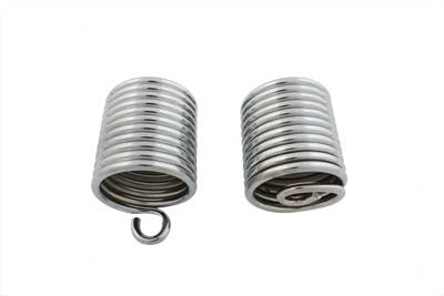 13-9198 - Chrome Auxiliary Seat Spring Set by V-Twin