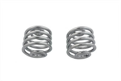 13-9236 - Chrome 2 inch Seat Spring Set by V-Twin