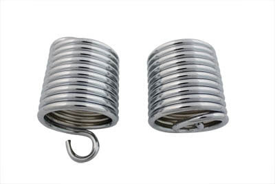 13-9240 - Auxiliary Seat Chrome Spring Set by V-Twin