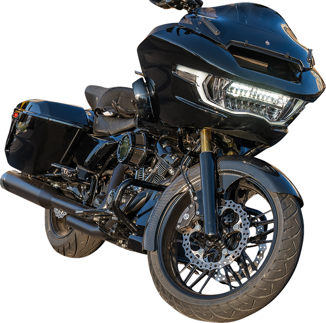 1401-1068 - ARLEN NESS Front Fender - Fat Wrapper - 21" - Carbon Fiber - FLT '24-'25 210-031