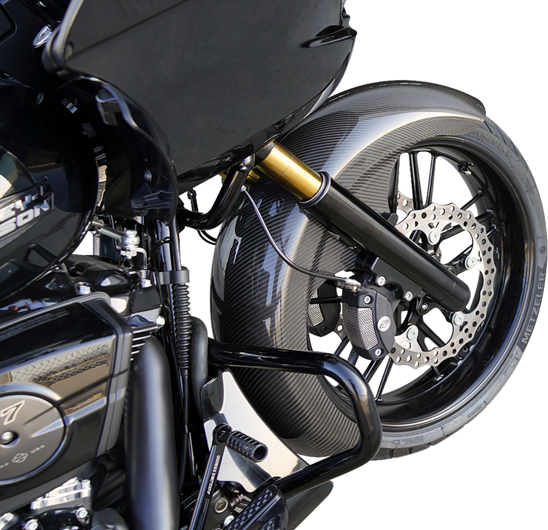 1401-1068 - ARLEN NESS Front Fender - Fat Wrapper - 21" - Carbon Fiber - FLT '24-'25 210-031