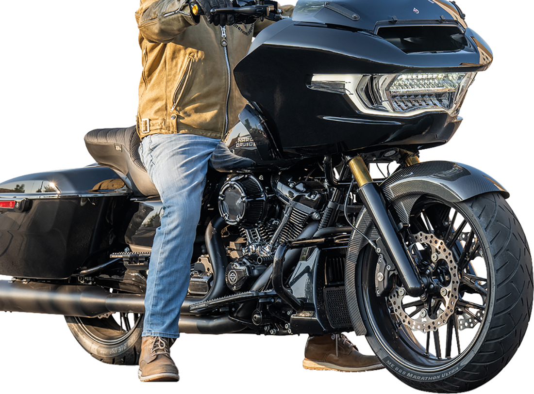 1401-1068 - ARLEN NESS Front Fender - Fat Wrapper - 21" - Carbon Fiber - FLT '24-'25 210-031