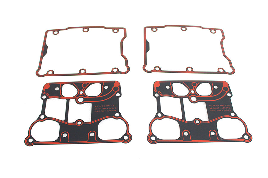 15-1458 - Twin Cam Rocker Box Gasket Set by V-Twin