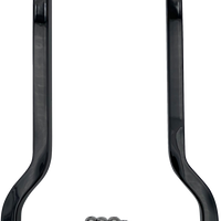 1501-0772 - DRAG SPECIALTIES Square Sissy Bar - Short - Black - 10" H x 7.5" W X08-0041GBS