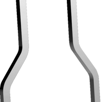 1501-0783 - DRAG SPECIALTIES Square Sissy Bar - Chrome - 15.14" H x 8.25" W X08-0045CT