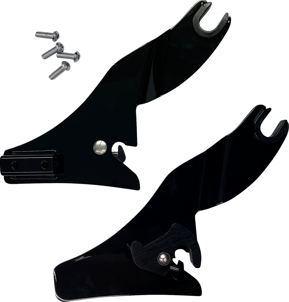 1504-0134 - DRAG SPECIALTIES Quick Release Side Plates - Black X08-0021GB