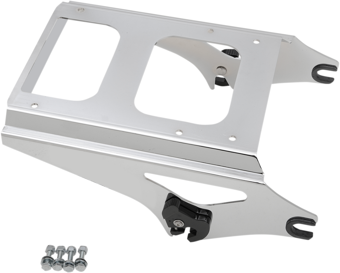 1510-0242 - DRAG SPECIALTIES Tour Box Mount - Chrome C77-0083