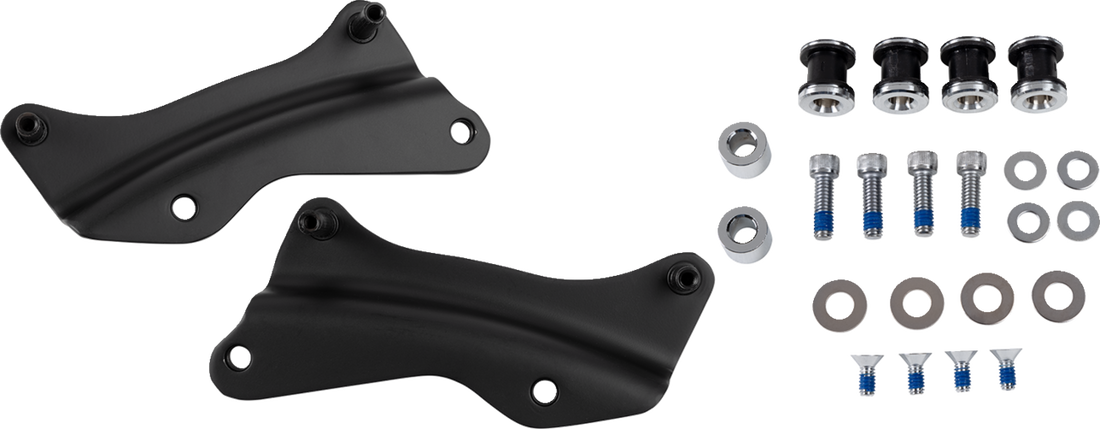 1510-0496 - DRAG SPECIALTIES Backrest Docking Kit - Black C77-0104MB