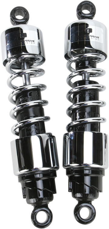 PROGRESSIVE SUSPENSION Shocks - 412 Cruiser Series - Chrome - 12.5" - Standard 412-4250C