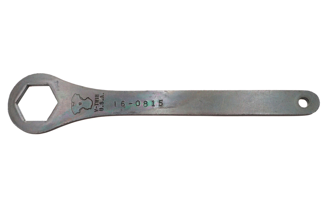 16-0815 - Wrench Tool Front Axle Black Zinc by V-Twin