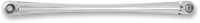 1601-0298 - ARLEN NESS Shift Rod - Deep Cut - Round - Chrome 19-930