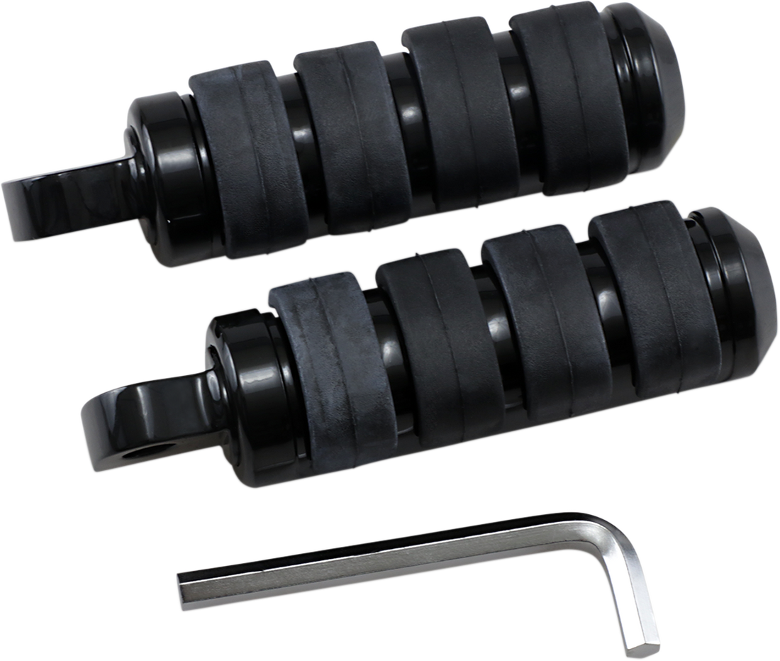 1603-0353 - DRAG SPECIALTIES Soft-Ride Footpeg - Black - Small 361043