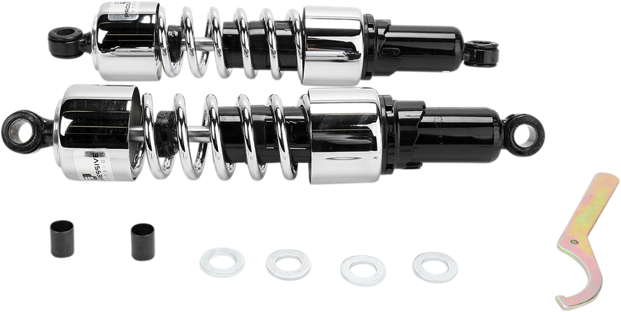 PROGRESSIVE SUSPENSION Shocks - 412 Cruiser Series - Chrome - 14.25" - Heavy Duty 412-4226C