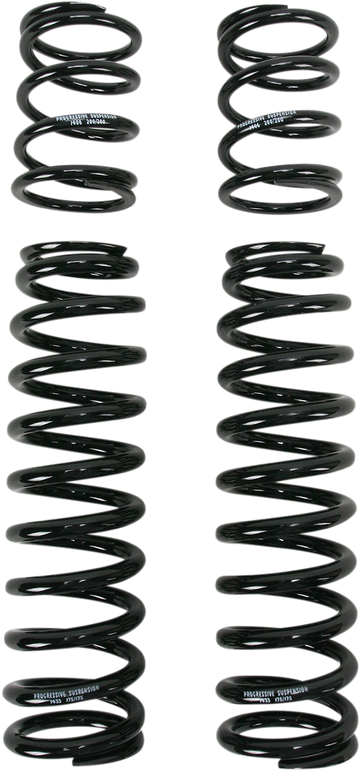 PROGRESSIVE SUSPENSION Shock Springs - 13-Series - Black - 80-175 lb/in 03-1323B