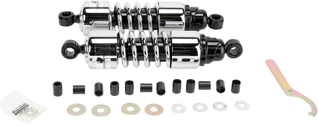 PS4202C - PROGRESSIVE SUSPENSION Shocks - 412 Cruiser Series - Chrome - 11.5" - Standard 412-4202C