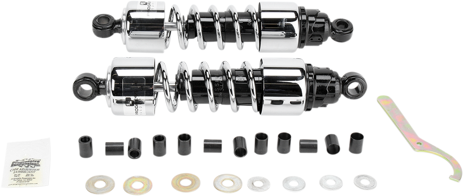 PROGRESSIVE SUSPENSION Shocks - 412 Cruiser Series - Chrome - 12.5" - Standard/Heavy Duty 412-4207C