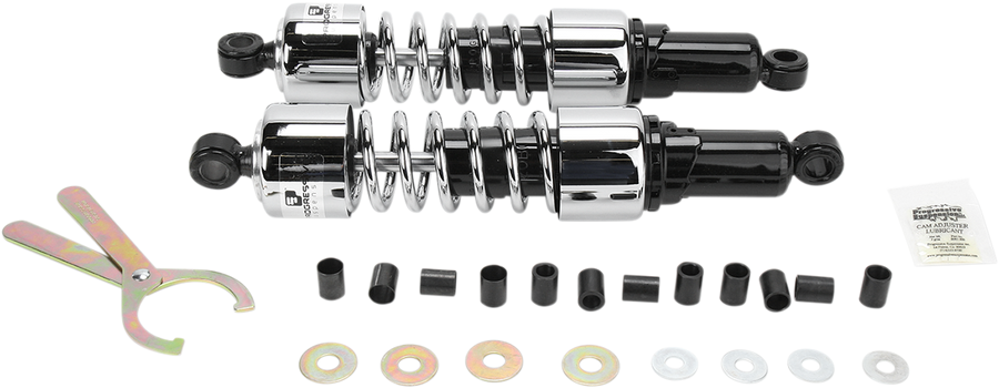 PROGRESSIVE SUSPENSION Shocks - 412 Cruiser Series - Chrome - 14.25" - Standard 412-4220C