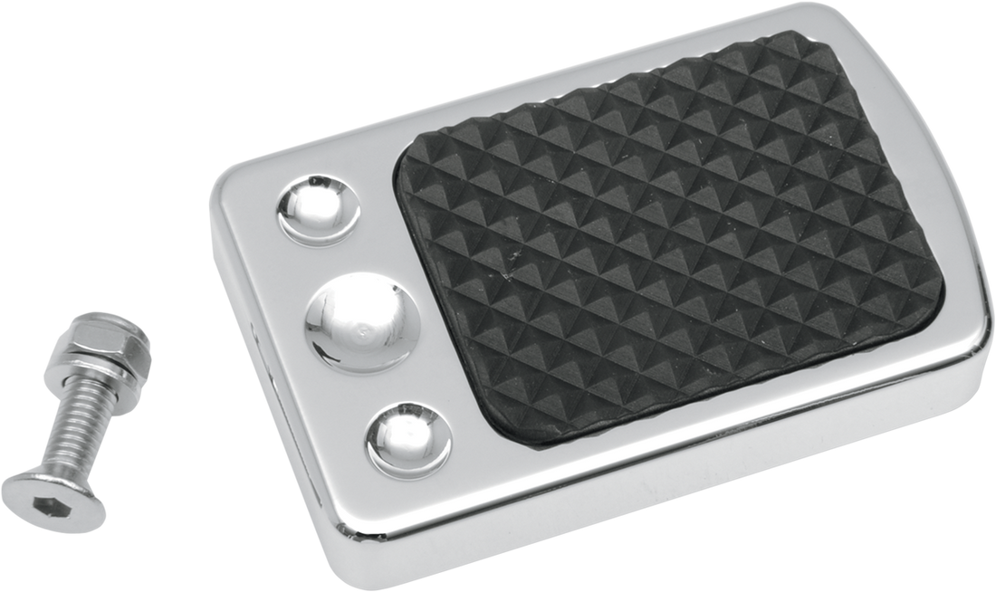 1610-0134 - DRAG SPECIALTIES Brake Pedal Pad - Chrome 1610-0134