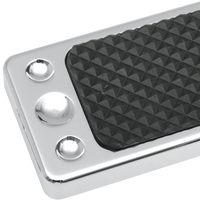 1610-0134 - DRAG SPECIALTIES Brake Pedal Pad - Chrome 1610-0134