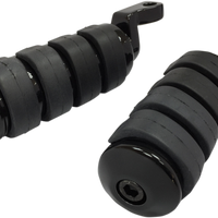 1620-1848 - DRAG SPECIALTIES Passenger Soft-Ride Black Foot Pegs - Softail P17-0341ISGB