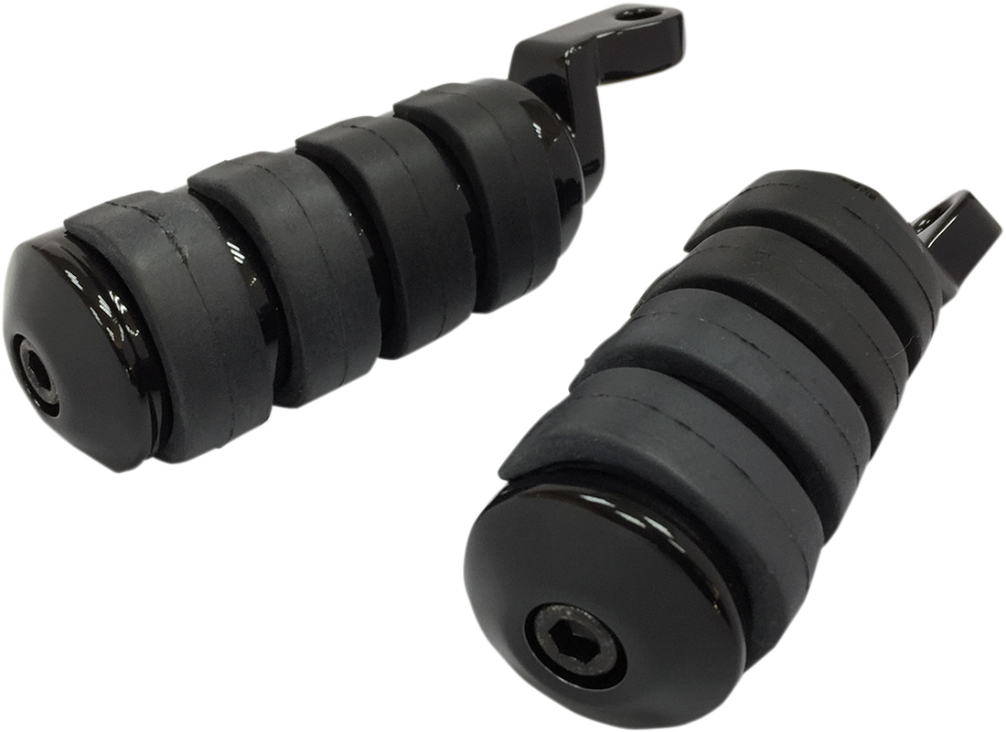 1620-1889 - DRAG SPECIALTIES Soft-Ride Black Foot Pegs - XL P17-0340ISGB