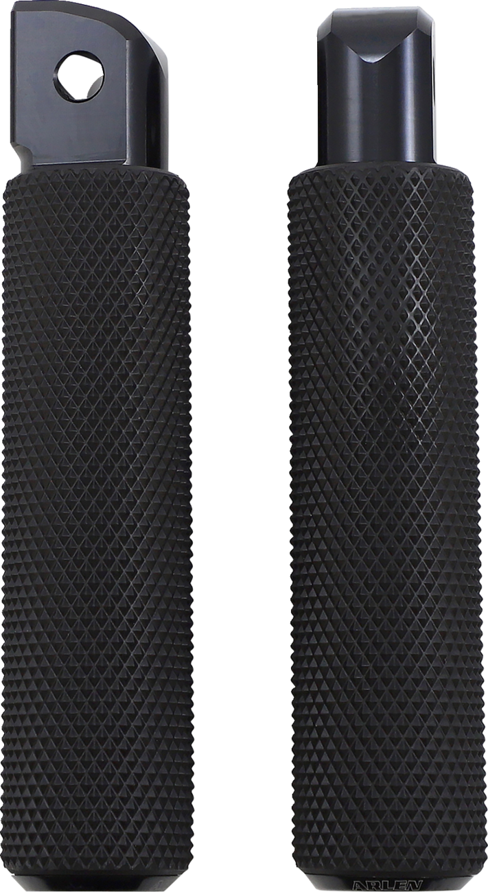 1620-1970 - ARLEN NESS Passenger Knurled Footpegs - Black - FLDE 07-943