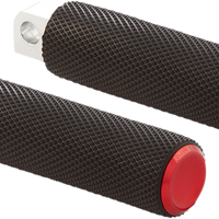 1620-1978 - ARLEN NESS Passenger Knurled Footpegs - Red - FLDE 07-955