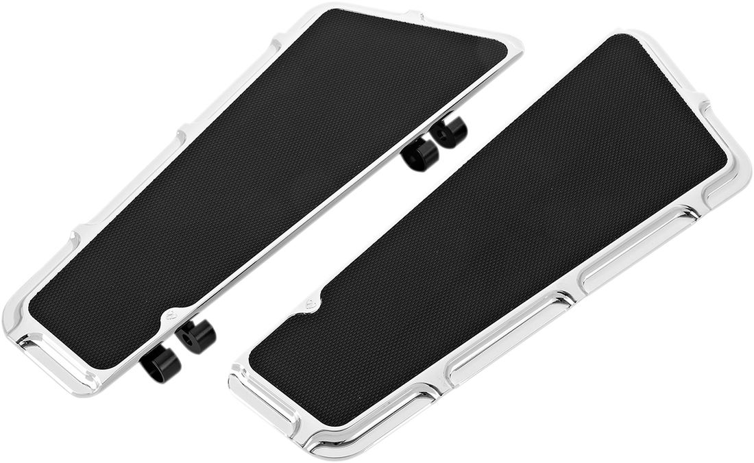 1621-0495 - ARLEN NESS Driver Floorboards - Black - Beveled 15-410