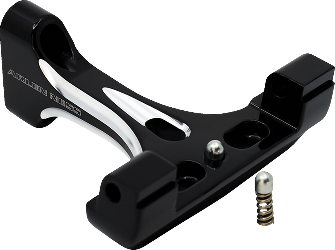 1621-1173 - ARLEN NESS Forged Floorboard Mounts - Passenger - Black 410-033