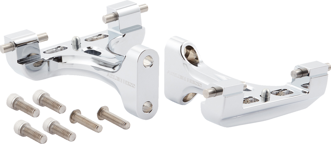 1621-1174 - ARLEN NESS Forged Floorboard Mounts - Passenger - Chrome 410-034