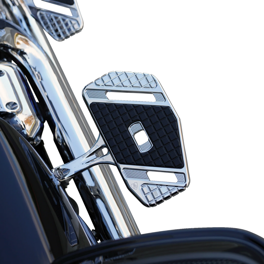 1621-1174 - ARLEN NESS Forged Floorboard Mounts - Passenger - Chrome 410-034